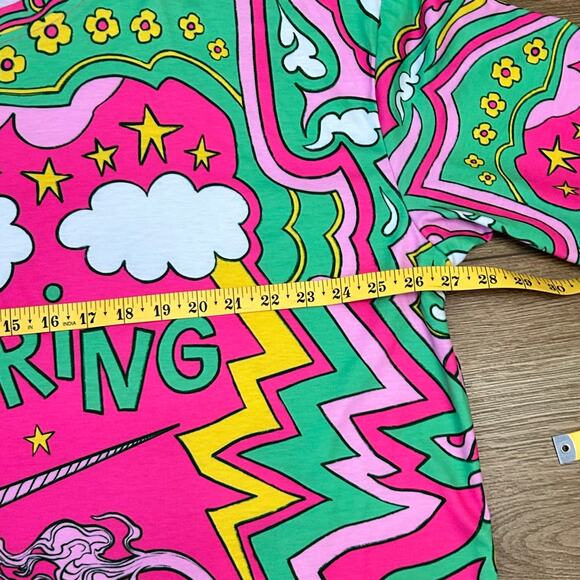 Colorful Unicorn Graphic Women's Blouse - Picture 9 of 10